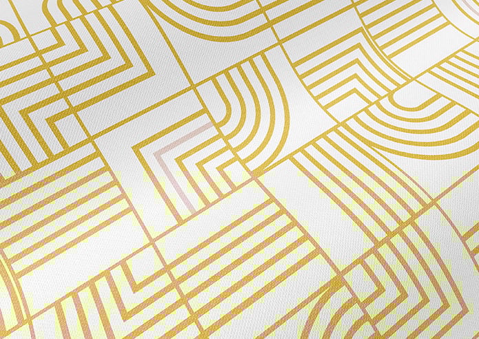 Maze, Yellow - Twist&Fit Roman Blind - Image 4